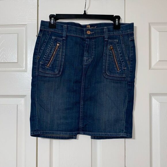 7 for all mankind randee jean skirt - Picture 2 of 9